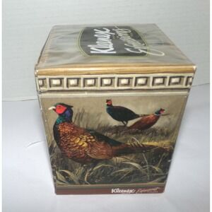 Vintage 1998 Kleenex Expressions Pheasant Bird Tissue Box Sealed 85 Count USA